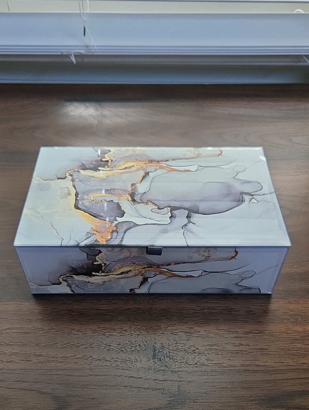 American Atelier | Marble Glass Jewelry / Trinket Box